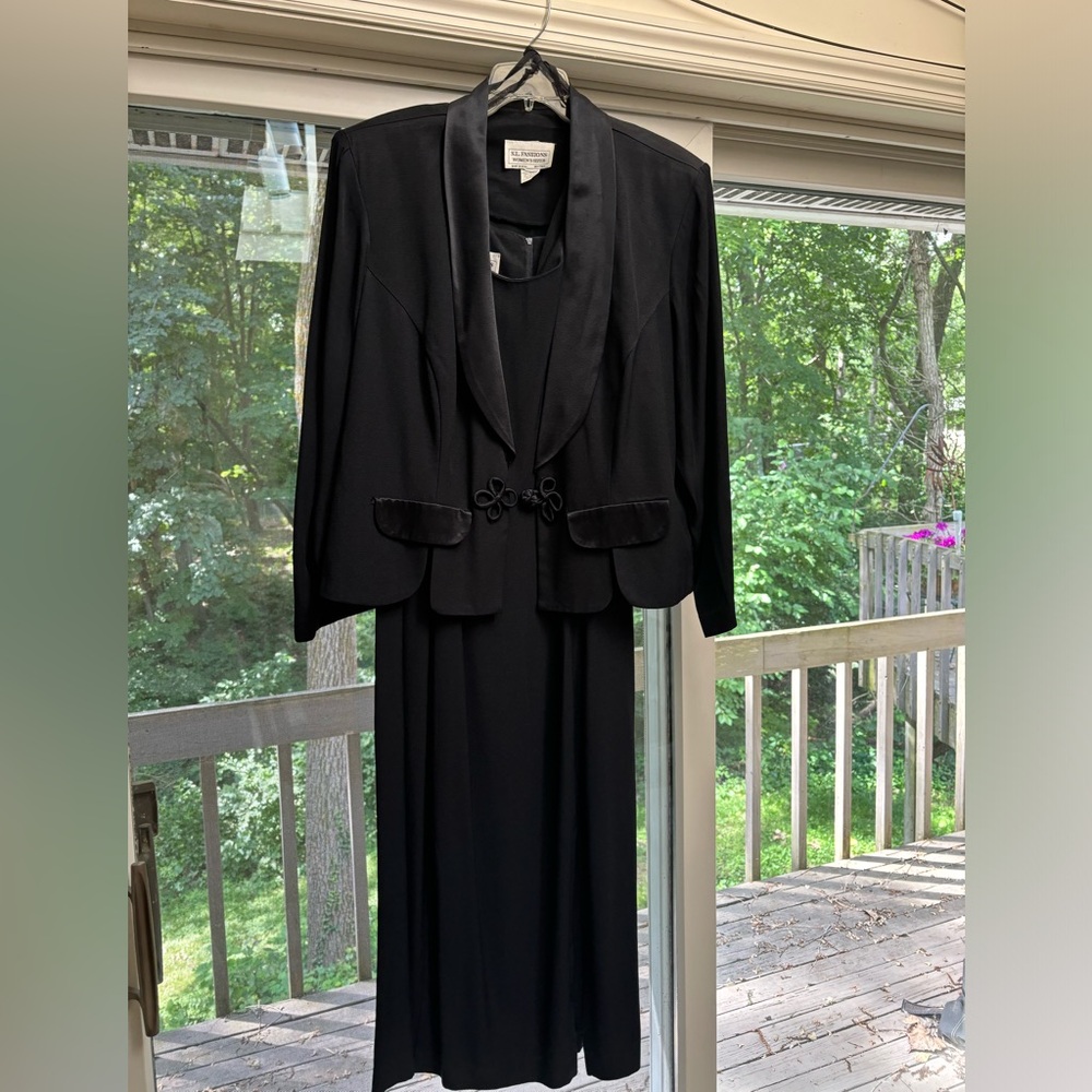 S.L. Fashions Classic Black Women's Suit